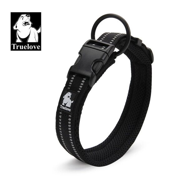 Truelove Dog Collar Reflective Premium Duraflex Buckle,High Grade Nylon Webbing - Picture 3 of 4
